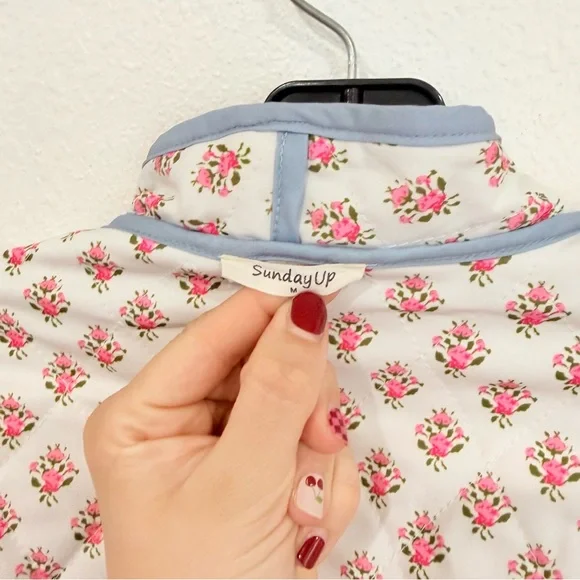 Sunday Up Boutique Quilted Reversible Boho Jacket Women’s Size Medium - Picture 3 of 5